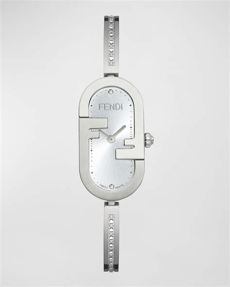 fendi diamond ladies watch|fendi o'lock diamond watch.